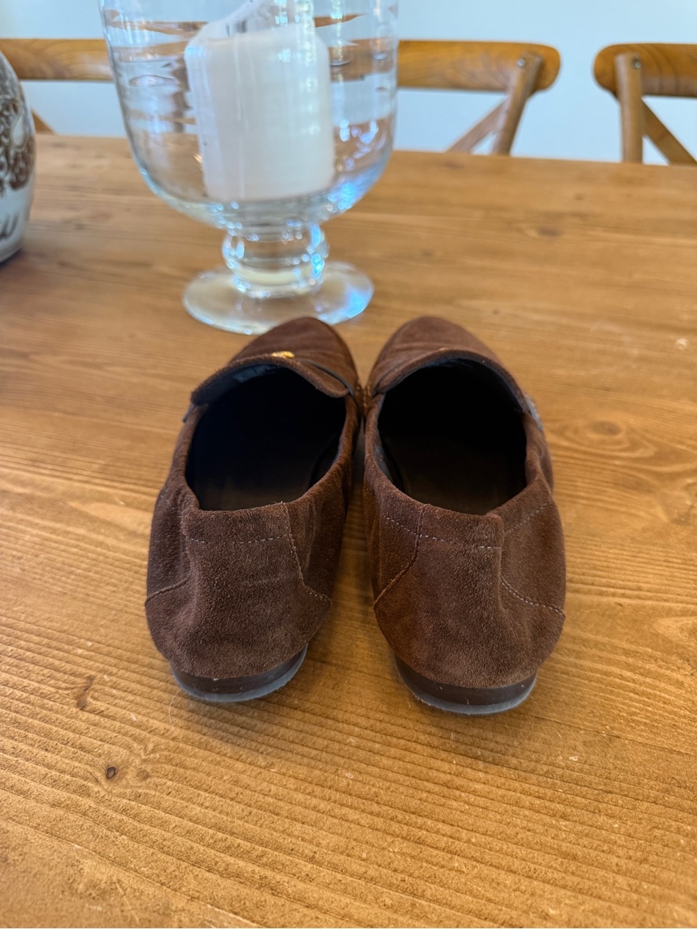Tory Burch Dark Cocoa Brown Suede Loafer - Size 9 - Picture 4 of 6